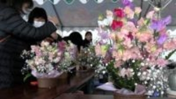 1月21日は「スイートピーの日」　岡山県の特産品・スイートピーをPRするアレンジメント教室