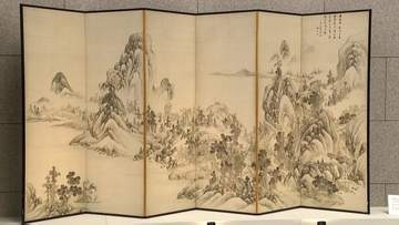 岡山出身の文人画家・浦上春琴の屏風をデジタル技術と伝統工芸の技で再現　学校などでも活用を【岡山】