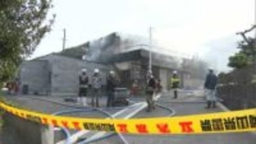 「2階から火が出ている」と通報　岡山市南区植松で民家を全焼する火事　けが人はなし