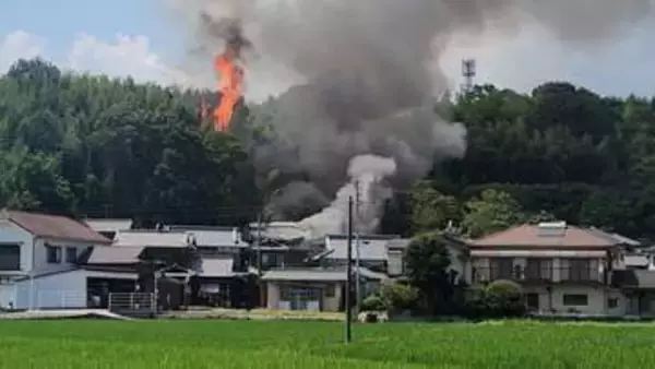 「竹やぶの音がバンバンし始めた」岡山市東区幸地崎町で建物火災　午後4時22分に鎮火