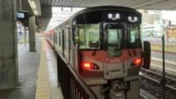 【JR山陽本線】　架線確認の影響で一部列車に約15～90分以上の遅れや運休の影響【岡山・３日】