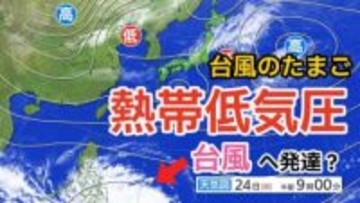 【台風情報】11月下旬なのに...「台風のたまご」熱帯低気圧が発生　あす（25日）にも台風に発達へ　今後の進路は？　全国各地の天気シミュレーション【気象庁 24日午後5時半更新】