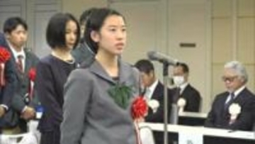 岡山市スポーツ協会が全国大会などで優秀な成績を収めたスポーツ選手を表彰　卓球女子の面手凛選手ら【岡山】