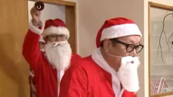 【クリスマスイブ】岡山市の児童養護施設にサンタクロース　子どもたちにケーキなどをプレゼント