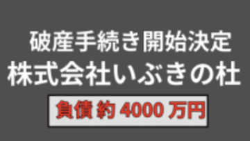 【倒産情報】多機能型障がい者福祉施設を運営「株式会社いぶきの杜」（岡山市南区）が破産手続き開始決定