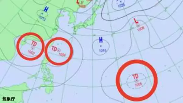 【台風のたまご】19日に「熱帯低気圧」が“3個”発生か、日本への影響は、今後の進路・台風情報に注意...8月28日までの雨・風シミュレーションで確認【気象庁17日天気図】