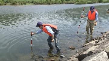 「護岸の崩れや急に深くなっているところがないかを点検」三大河川を管理する岡山河川事務所が水辺の安全利用点検