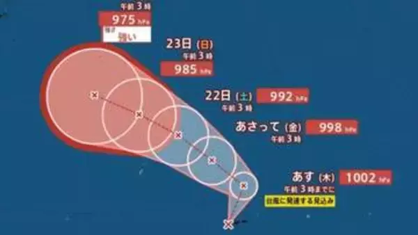 【台風情報】最大瞬間風速50m/s予想...新たな「台風のたまご」熱帯低気圧aが発生、台風に発達へ…日本への影響は、今後の進路は？.8月28日までの雨・風シミュレーションで確認【気象庁19日4時15分発表】