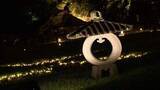 「後楽園をライトアップする「春の幻想庭園」開幕　幻想的な雰囲気に　延養亭の南の二色が岡もライトアップ」の画像1