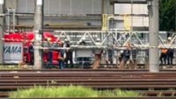 新幹線の車両基地で「炎が見える」と通報…「カラス」が高圧線に触れ感電か【岡山】