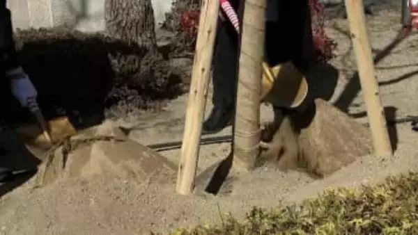 「日ごろの疲れを癒やしていただけたら」岡山南ロータリークラブが旭川荘に八重桜を寄贈　贈られたサクラはこれで114本【岡山】