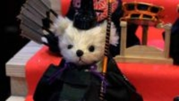 着物を身につけた「テディベアのひな人形」がずらり　ひな祭りを親しみやすい形で楽しんでもらおうと企画【岡山・倉敷】