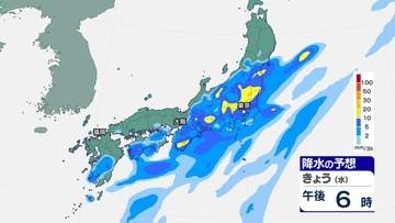 【警報級大雨のおそれ】関東・東海で警報級大雨の可能性...熱帯低気圧が台風に発達見込み、21日ごろは東日本の太平洋側で警戒...雨風シミュレーション【気象庁16日発表】