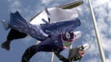 「もっともっと特徴ある児島を知って」“産業こいのぼり”お目見え　ブレザーの柄も【岡山】