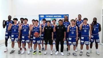 【トライフープ岡山】「B.LEAGUE ONE」の開幕に向け気合十分　開幕節は25日と26日