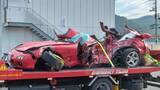 「【詳報】スポーツカーとSUVが衝突　団体職員の弟（32）と職業不詳の兄（36）が死亡　約3時間半にわたって岡山ブルーライン「備前ICから道の駅黒井山グリーンパークまで」上下線通行止め」の画像1
