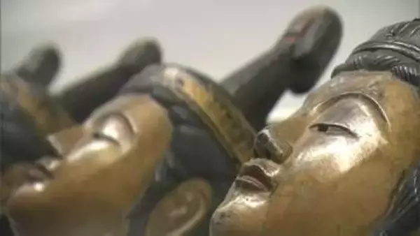 極楽浄土への往生を願って人々が身に着けた菩薩の「弘法寺踟供養面」など　岡山県立博物館で6月7日まで【岡山】