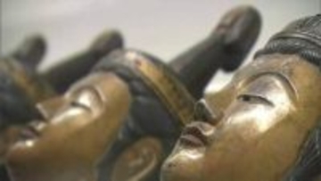 極楽浄土への往生を願って人々が身に着けた菩薩の「弘法寺踟供養面」など　岡山県立博物館で6月7日まで【岡山】