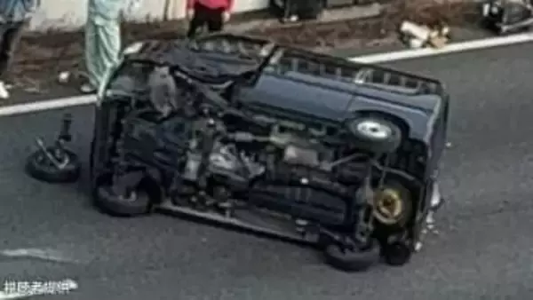 【国道2号】バイパス豊成付近で軽自動車が横転する事故　約2.5キロの渋滞発生中【岡山・南区】