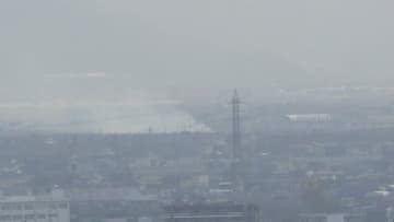 【速報】岡山市南区で建物が炎上中　消防が消火作業中