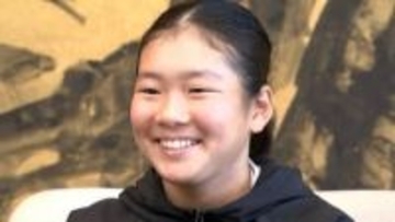 RSK全国選抜ジュニアテニス大会優勝・平井萌生奈選手が香川県を表敬　将来の夢は？「グランドスラム優勝です」