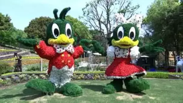 レオマリゾートにキャラクターをモチーフにした新しい庭園がオープン　バラなど約1,000株の花【香川】