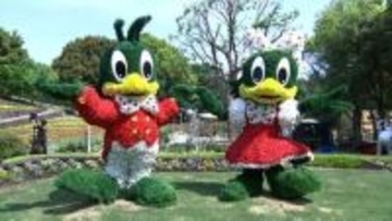 レオマリゾートにキャラクターをモチーフにした新しい庭園がオープン　バラなど約1,000株の花【香川】