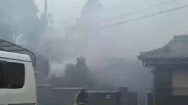 倉敷市林で建物火災　消火活動中　けが人の情報はいまのところなし【岡山】