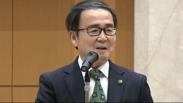 香川県庁の池田知事が年頭のあいさつ「県民の期待も大きい、かがわマラソンを成功に導いていただきたい」