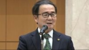 香川県庁の池田知事が年頭のあいさつ「県民の期待も大きい、かがわマラソンを成功に導いていただきたい」