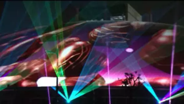 屋根が「チョコまみれ」になる演出も　あなぶきアリーナ香川でプロジェクションマッピング　バレンタインデーをテーマに　13日から3日間実施