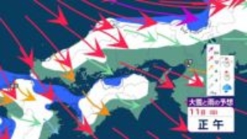 【大雪情報】3連休「日本海側と北日本で大荒れ、猛吹雪・高波・大雪に警戒」→四国地方は平地で５㎝の積雪予報　交通障害に注意【気象庁 雪風シミュレーション】