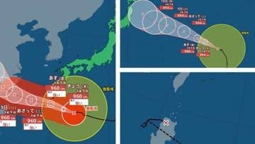 【トリプル⇒ダブル台風】大型の台風15号は東日本に接近か...大型で強い台風13号の今後の進路は？台風14号は熱帯低気圧に　雨・風シミュレーションを確認【気象庁台風情報 6日午前10時発表】