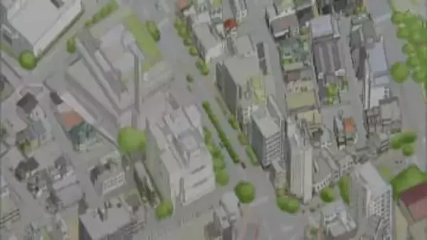 岡山神社周辺の現在の様子を鳥の視点で描いた現代版「鳥瞰図」が完成　神社に奉納【岡山】