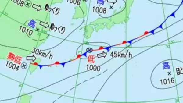 【台風のたまご】熱帯低気圧は今夜（10日）までに低気圧へ...大気の状態が非常に不安定に、短時間でレベル４土砂災害危険警報のおそれの地域も【気象庁 今後の「台風情報」にも注意】