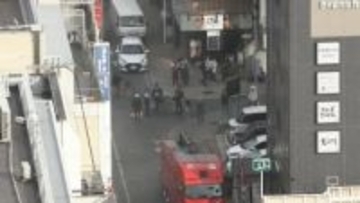 【速報】岡山市中心部で飲食店から出火　消火活動中