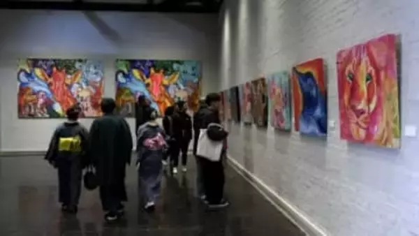 マスキングテープで画家・石村嘉成さんの作品を再現　アートにも活用を　石村さん本人もびっくり【岡山】