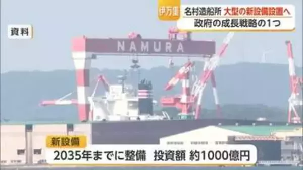 名村造船所が大型設備を設置検討　2035年までに約1000億円投資見込み【佐賀県】
