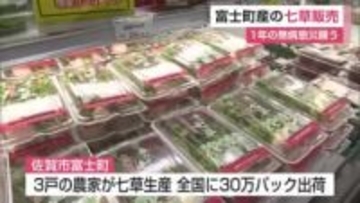「七草がゆ」を食べて1年間の無病息災を願う…富士町でも地元産の七草を販売 【佐賀県】