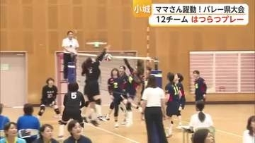 ママさんバレー県大会に12チーム はつらつプレーで躍動 優勝チームは九州大会へ【佐賀県】