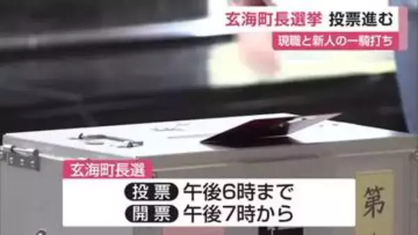 玄海町長選挙 現職と新人の一騎打ち 投票進む【佐賀県】