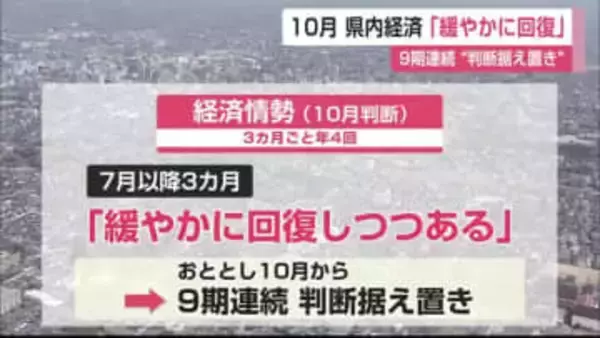 10月経済情勢「緩やかに回復」も物価高騰やアメリカ関税政策の影響に注意を【佐賀県】