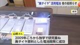 「「街を照らすエネルギーに」廃タイヤを活用した電池で点灯 みやき町の男性が実用化目指す【佐賀県】」の画像1