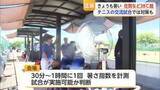 「佐賀と白石で38℃超　テニス国際親善試合も…スポットクーラー設置【佐賀県】」の画像1