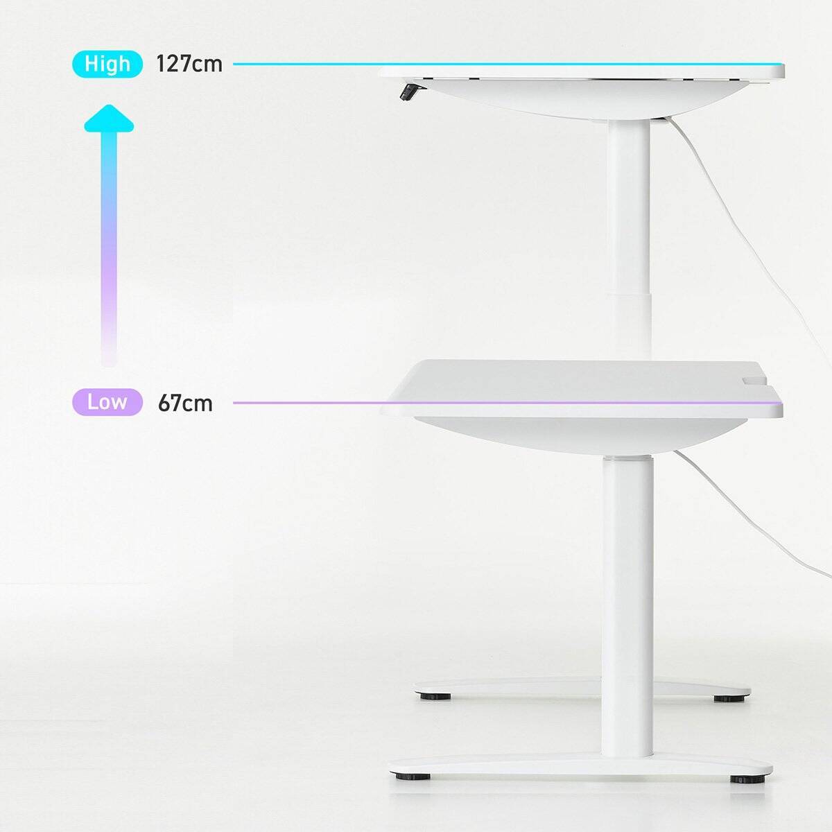 Pixioからブランド初のゲーミングデスクが登場！電動昇降対応、なめらかなフォルムで空間に溶け込むデザイン