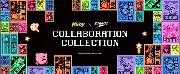 「「星のカービィ」と「Speedo」のコラボレーション第2弾が発表！レトロデザインのスイムウェアやメッシュキャップが4月15日から予約開始」の画像