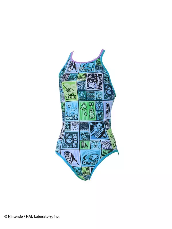 「「星のカービィ」と「Speedo」のコラボレーション第2弾が発表！レトロデザインのスイムウェアやメッシュキャップが4月15日から予約開始」の画像