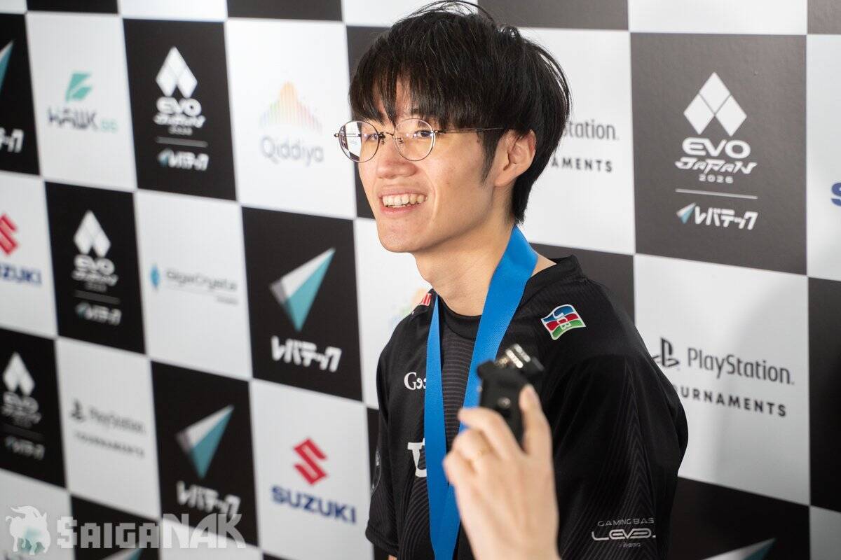 【EVO Japan 2026】スト6部門優勝のヤマグチ選手インタビュー「まだ夢心地」「学業と両立したい」