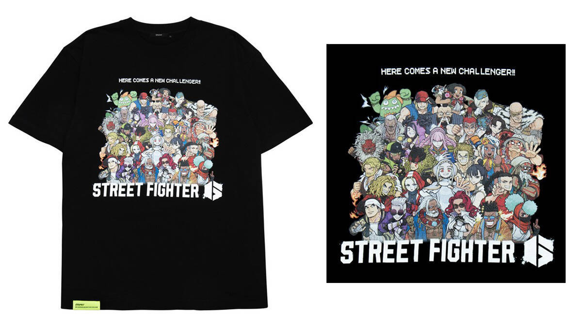 ASOBI GRAPHTから「ストリートファイター 6」3周年記念のコラボアイテムが発売！全30キャラクターの描き下ろしアートを使用したTシャツやタンブラーなど