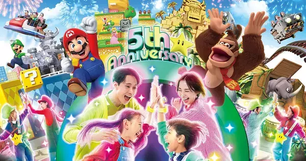 「スーパー・ニンテンドー・ワールド」で開業5周年記念のイベントが開催！グリーティングにヨッシーが期間限定で登場